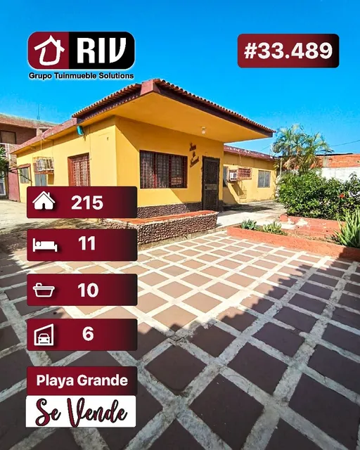 Venta - Dos Casas Independientes En Playa Grande, Catia La Mar Estado La Guaira.