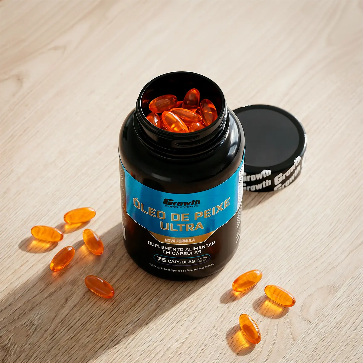 Omega 3 Óleo De Peixe Ultra 75 Softgel (caps) Growth Supplements