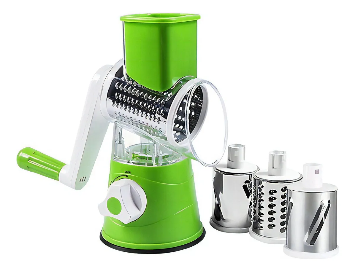 Cortador Triturador Picador Moledor Manual Verduras Y Frutas Color Verde
