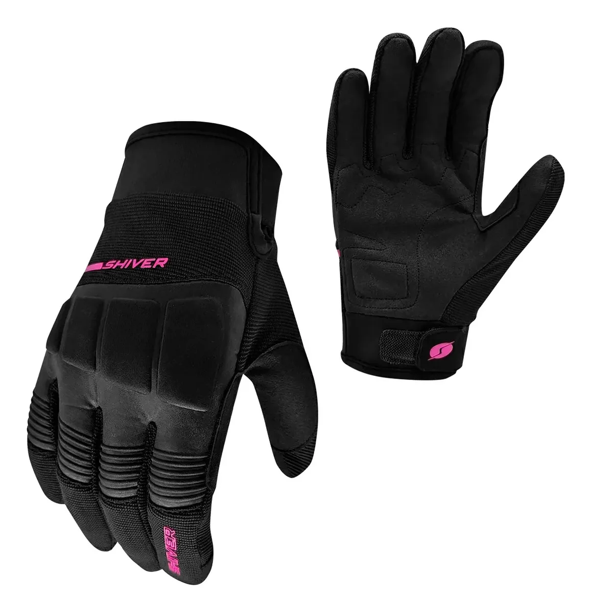 Luva Feminina Moto Shiver Rocket 2 Rosa Touch Screen Gg