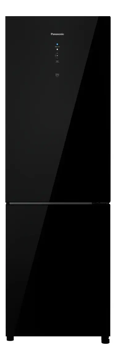 Refrigerador Panasonic 407l Black Glass Nr-bb41gv2b Preto
