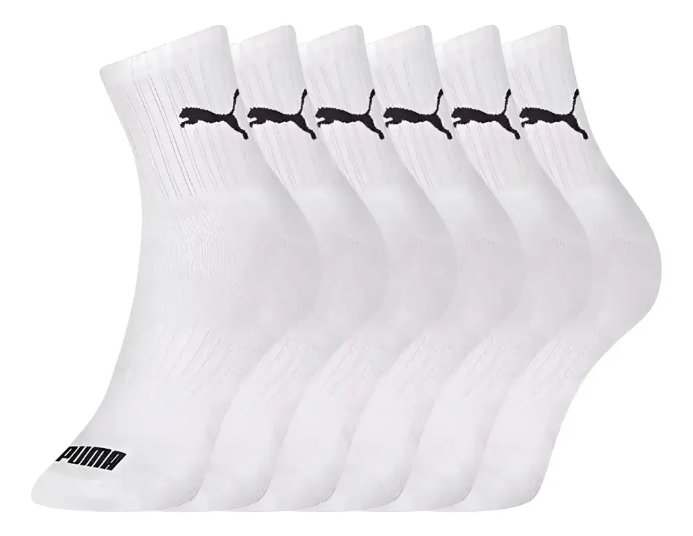 Kit 3 Pares Meias Puma Cano Médio Masculino Adulto Original