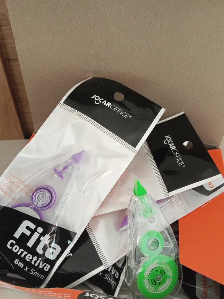 12 Fita Corretivas 6 Metros Escritório Branquinho Escolar - Jocar Office - Imagem 4