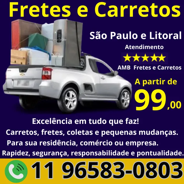 Carretos , Fretes E Pequenas Mudanças 