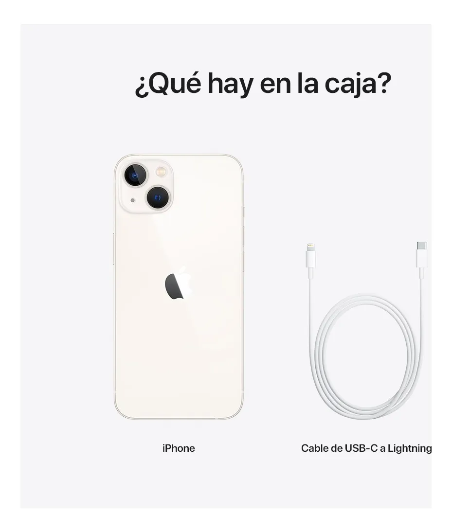 Imagem adicional 8 do item Apple iPhone 13 A2633 128GB 4GB RAM de 6.1" 12+12MP 12MP – Starlight