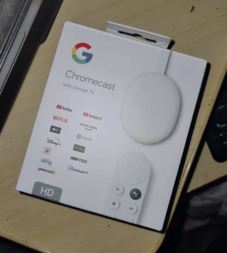 Google Chromecast 4ª geração de voz HD 8GB branco com 1.5GB