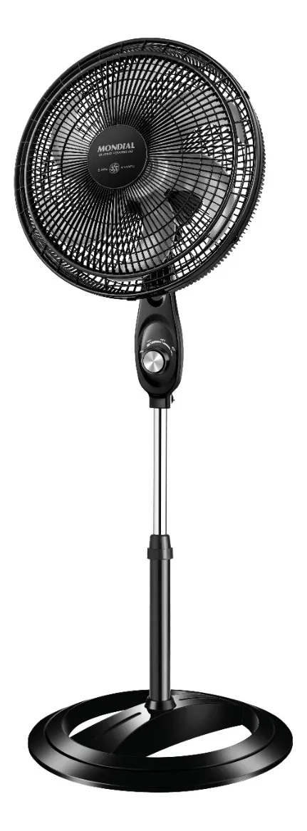 Ventilador Coluna 40cm Super Power Mondial 140w Vsp-40c-nb 40 Cm Preto 127 v Cinza Plástico 6