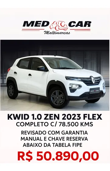 Renault Kwid Kwid Zen 1.0 Flex 12v 5p Mec.