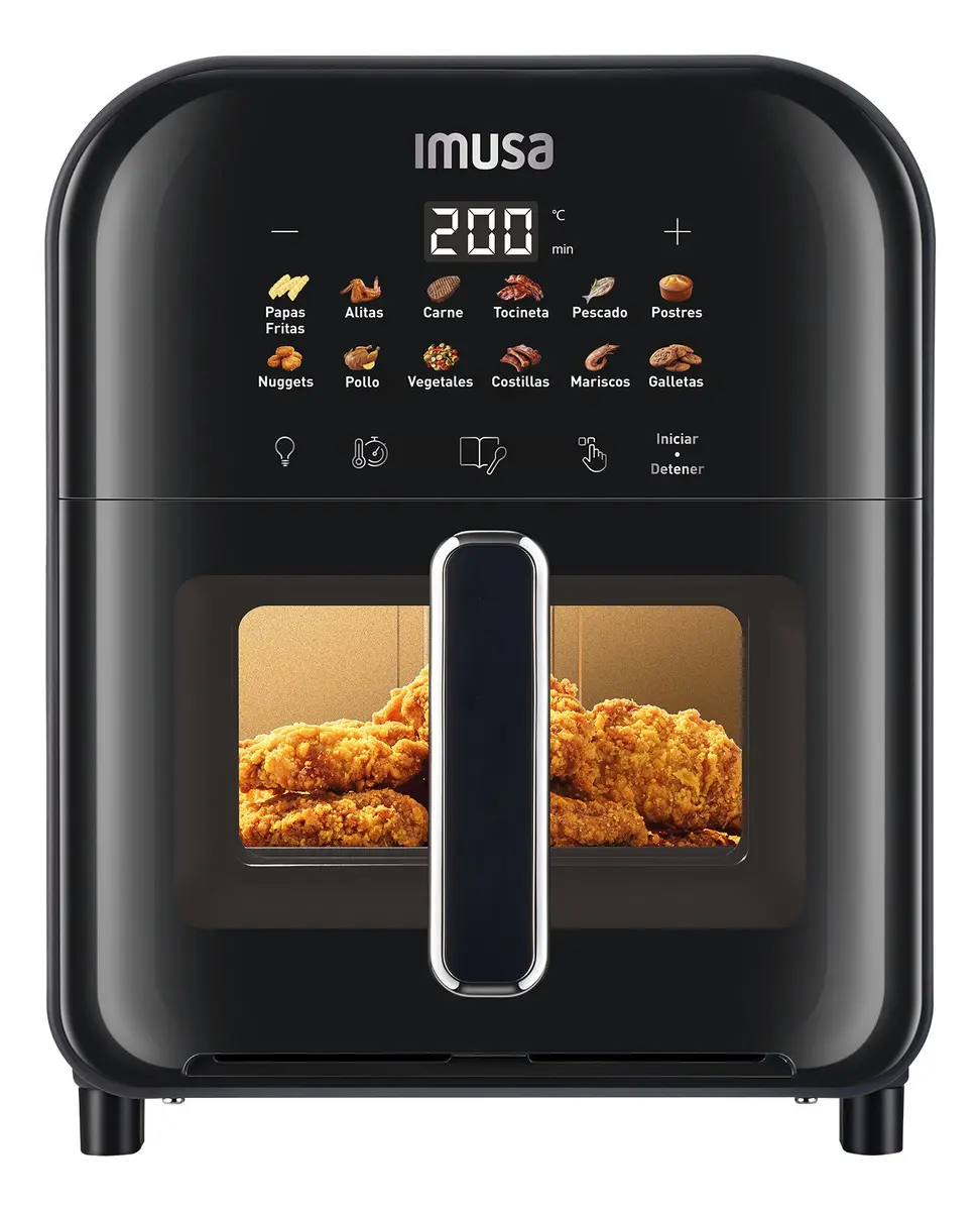 Freidora de Aire IMUSA Easy Fry Turbo 6L, Tecnología InfraHeat