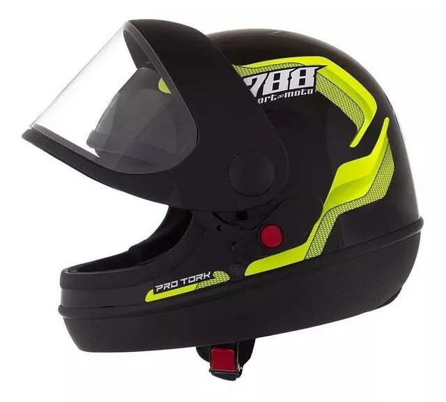 Pro Tork Capacete Sport Moto Taxi 60 Amarelo