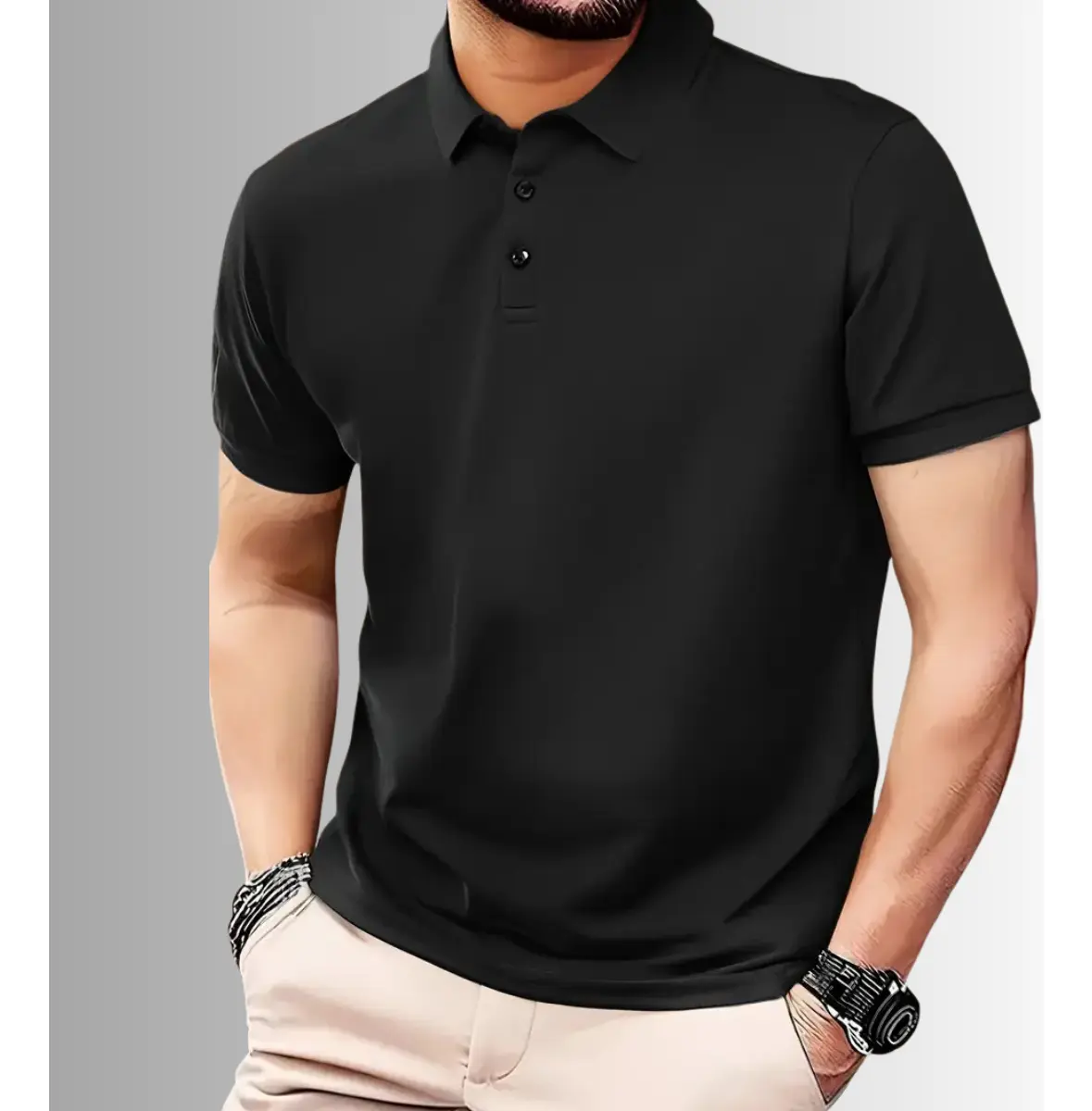 Camisa Gola Polo Masculina Pique Premium Algodão Confortável