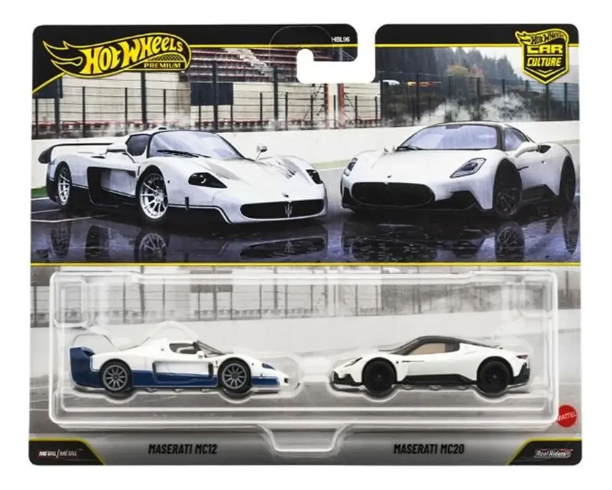 Hot Wheels Premium Car Culture Pack Duplo Maserati Mc12 Mc20 Jhw55 - Maserati Mc12 E Mc20