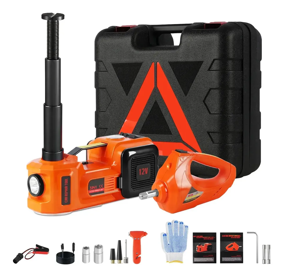 12v 5t Macaco Elétrico Para Carro Com Chave De Impacto Kit
