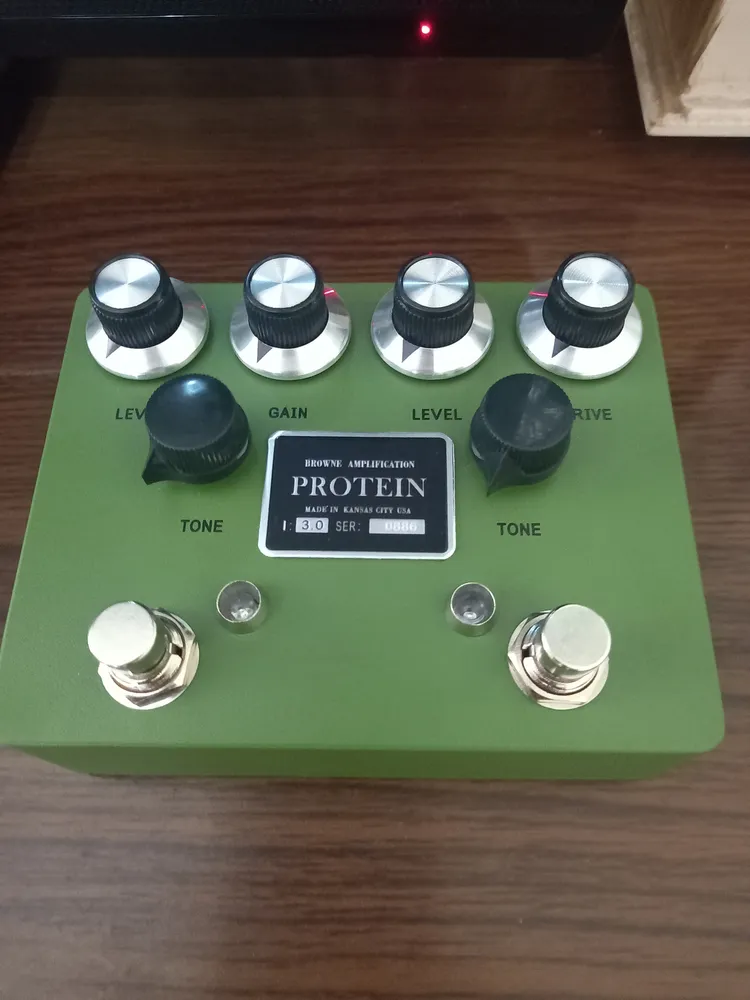 Pedal Ly Rock Protein Dual Overdrive | Clone 1:1 Browne | Frete grátis