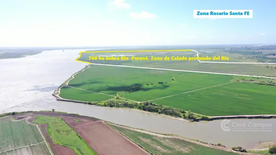 Venta Campo De 659 Ha Sobre Hidrovía El Rio Paraná En Santa Fe, Argentina