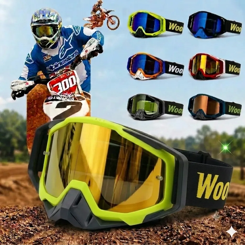 Óculos Motocross Trilha Off Road Proteção Uv Lente Espelhada