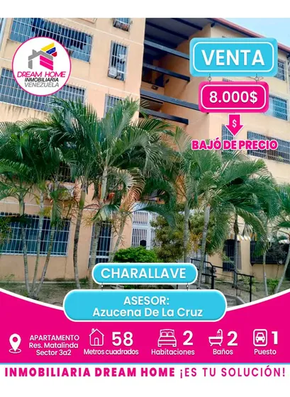 Apartamento En Venta   Res. Matalinda Sector 3ª2 - Charallave