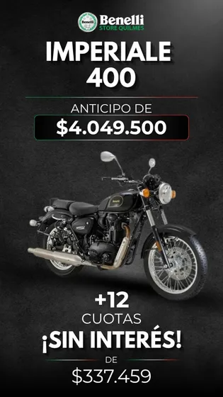 Benelli Imperiale 400 Año 2022 0km Créditos No Royal Enfield
