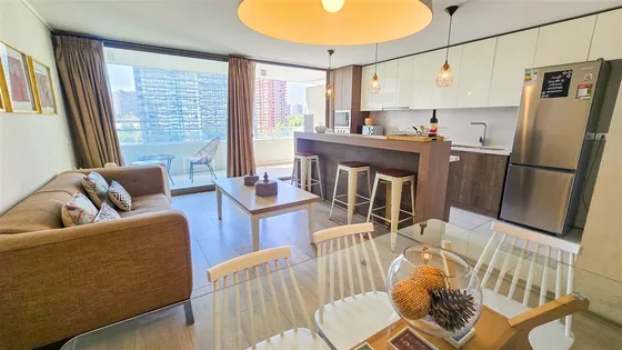2 Dorm. Full Amoblado. Air Bnb. Parque Araucano