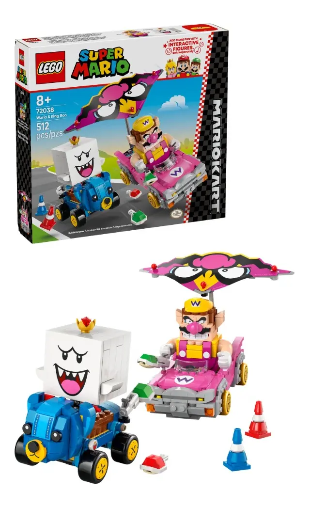 Lego® Super Mario: Mario Kart Wario E Rei Bu 72038