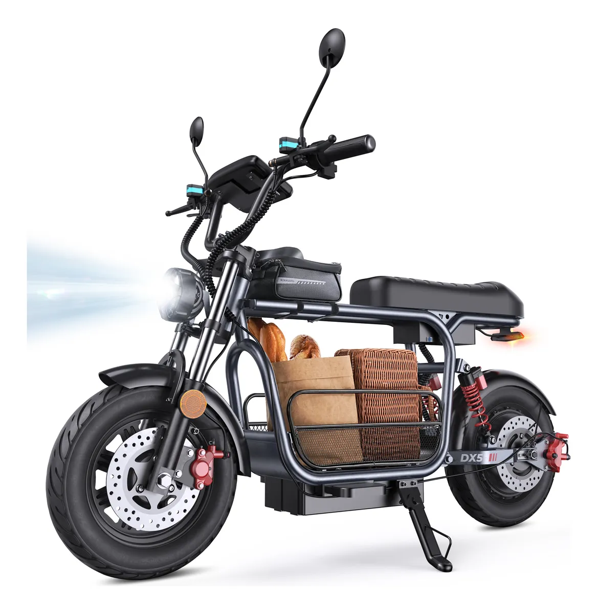 Scooter Eléctrico 56km/h 15.6ah 1500w Con Antirrobo Nfc Gris
