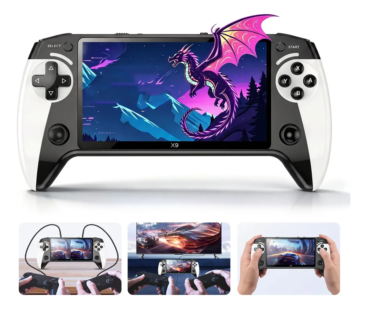 Console Portátil De Mão Com Tela Grande De 5,5 Polegadas