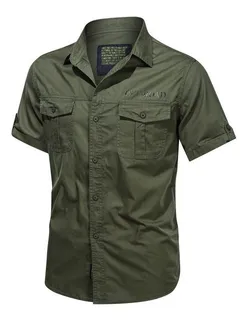 Camisa estilo militar hombre hotsell
