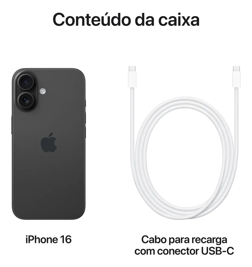 Imagem adicional 7 do item Apple iPhone 16 A3287 Nano + eSIM 256GB 8GB RAM de 6.1" 48 + 12MP 12MP - Black