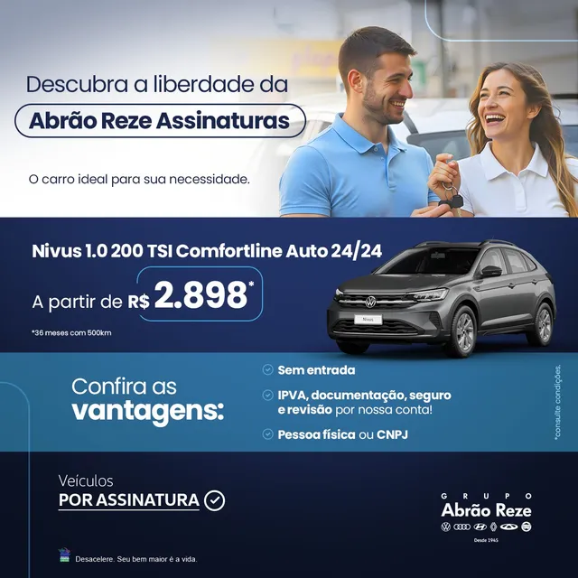 Volkswagen Nivus 1.0 200 Tsi Comfortline 2024 Por Assinatura