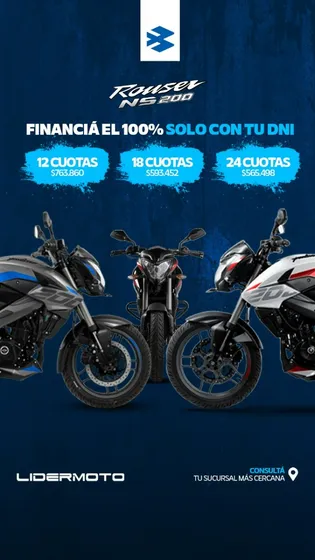 Bajaj Rouser Ns200 Ug Entrega Inmediata Financiamiento Dni