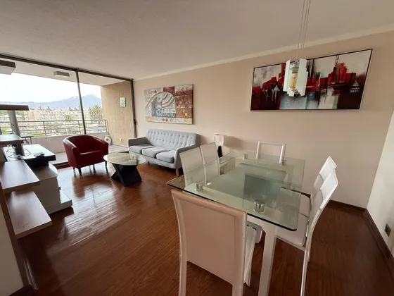 Arriendo Depto Amoblado 2 Dormitorios, 2 Baños Y 2 Estacion