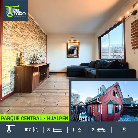 Casa En Venta De 3 Dorm. En Parque Central, Hualpén