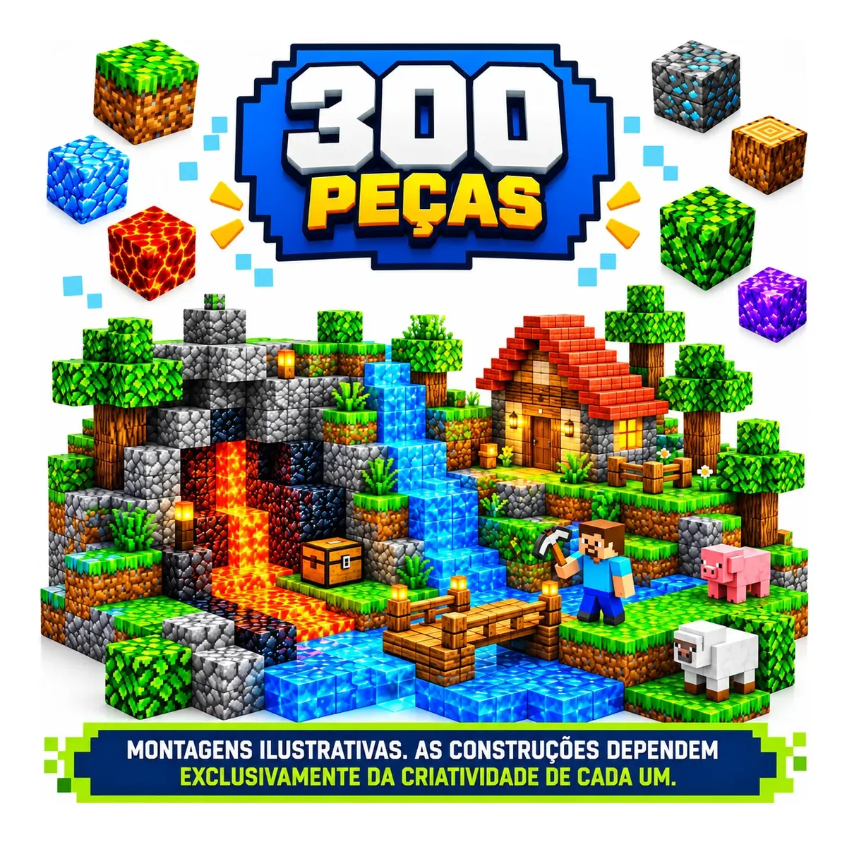 Blocos Magnéticos De Construção Brinquedo Educativo Kit