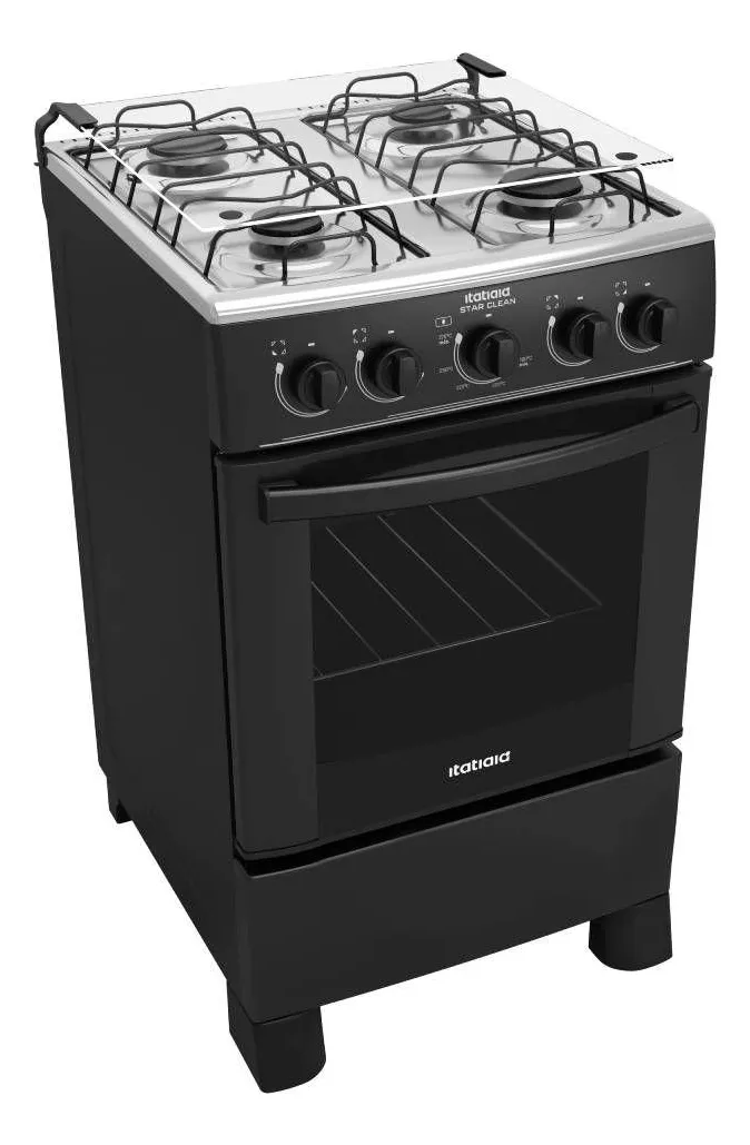Cozinha Itatiaia Fogão Star Clean Gás 51L Cor Preto