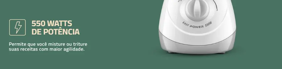 Liquidificador Easy Power, Mondial, 550W - L-550-W - Imagem 3