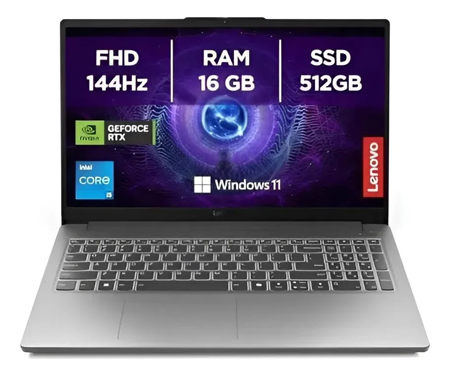 Notebook Gamer Lenovo Loq-e Ci5 16gb/512gb Rtx3050 W11+ubook