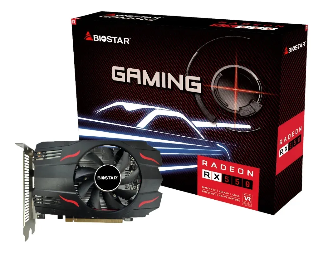 PLACA DE VIDEO BIOSTAR RADEON RX 550 4GB GDDR5