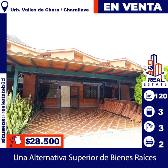 En Venta Town House Urbanización Valles De Chara  /charallave.