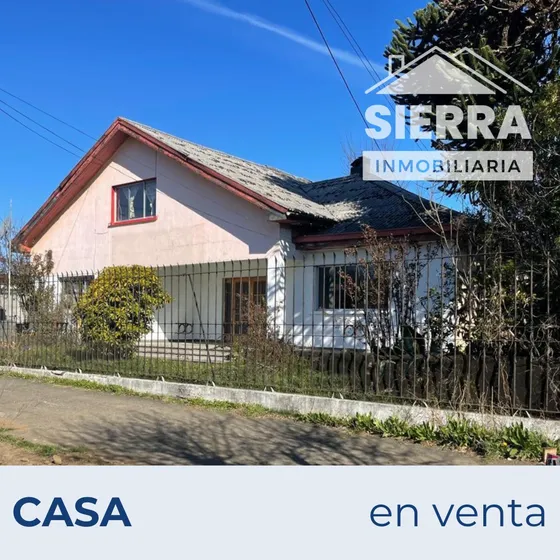 Casa Habitación En Venta En El Centro De Curacautín