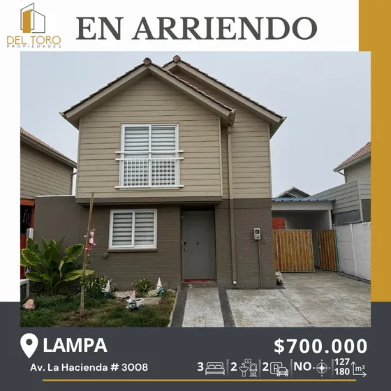 Casa En Arriendo Comuna De Lampa.