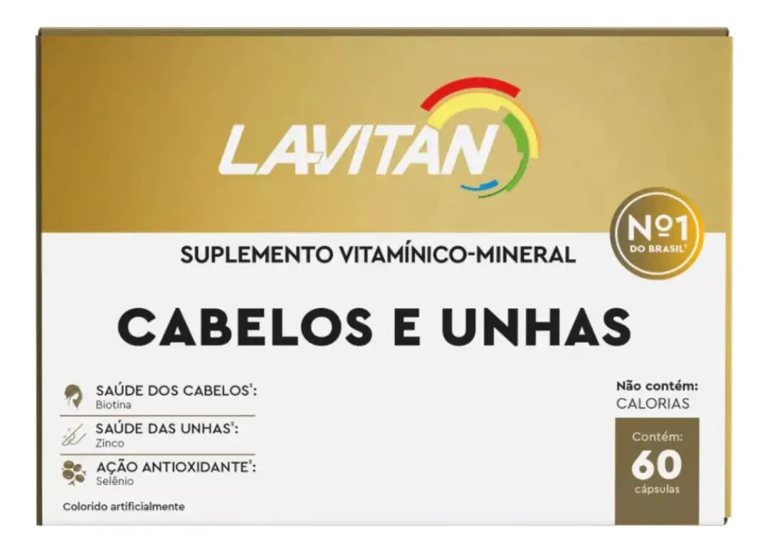 Lavitan Vitamina Para Cabelos E Unhas suplemento feminino