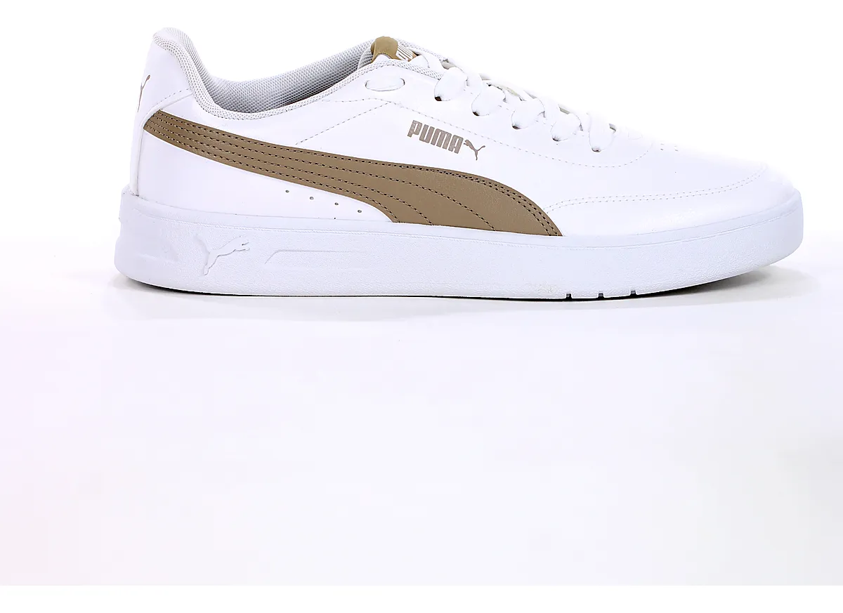 Tênis Puma Court Classic Clean Bdp E Conforto Dia A Branco