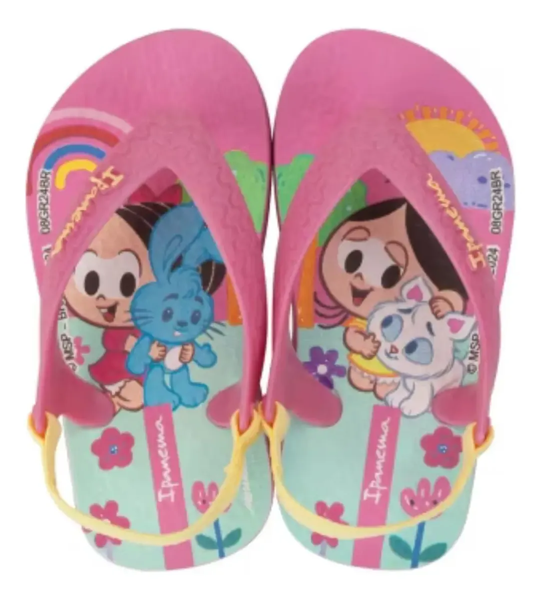 Chinelo Bebê Ipanema Turma Da Mônica Elástico Sandalia Baby