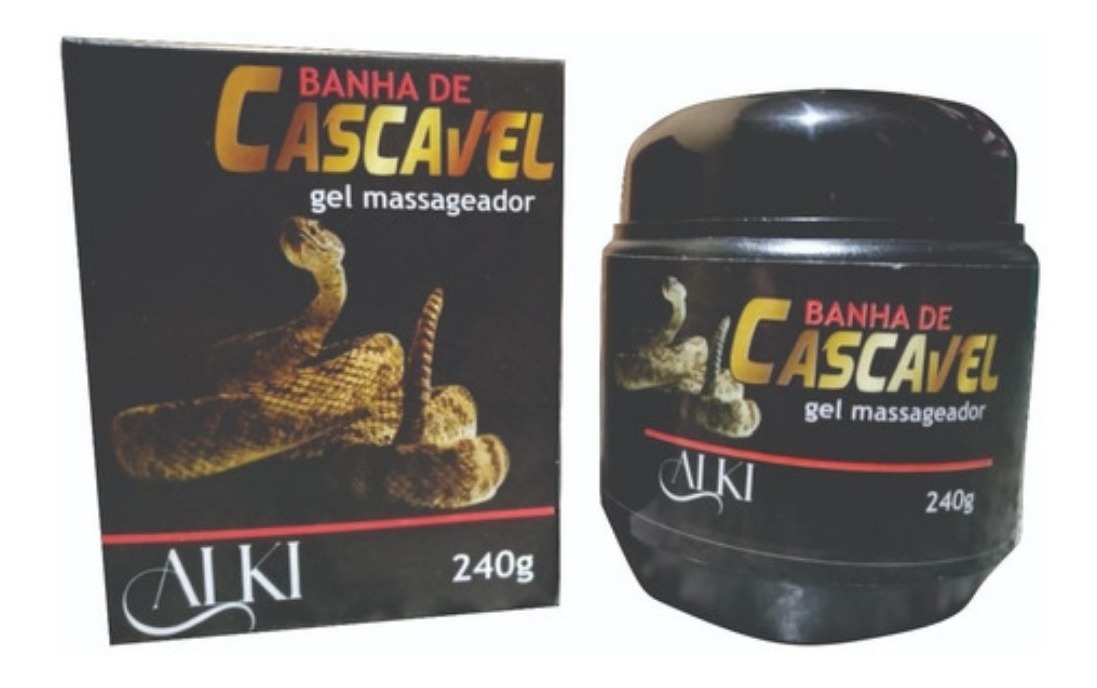 Gel Massageador Banha De Cascavel 240g Refrescância E Alívio Parcelamento sem juros