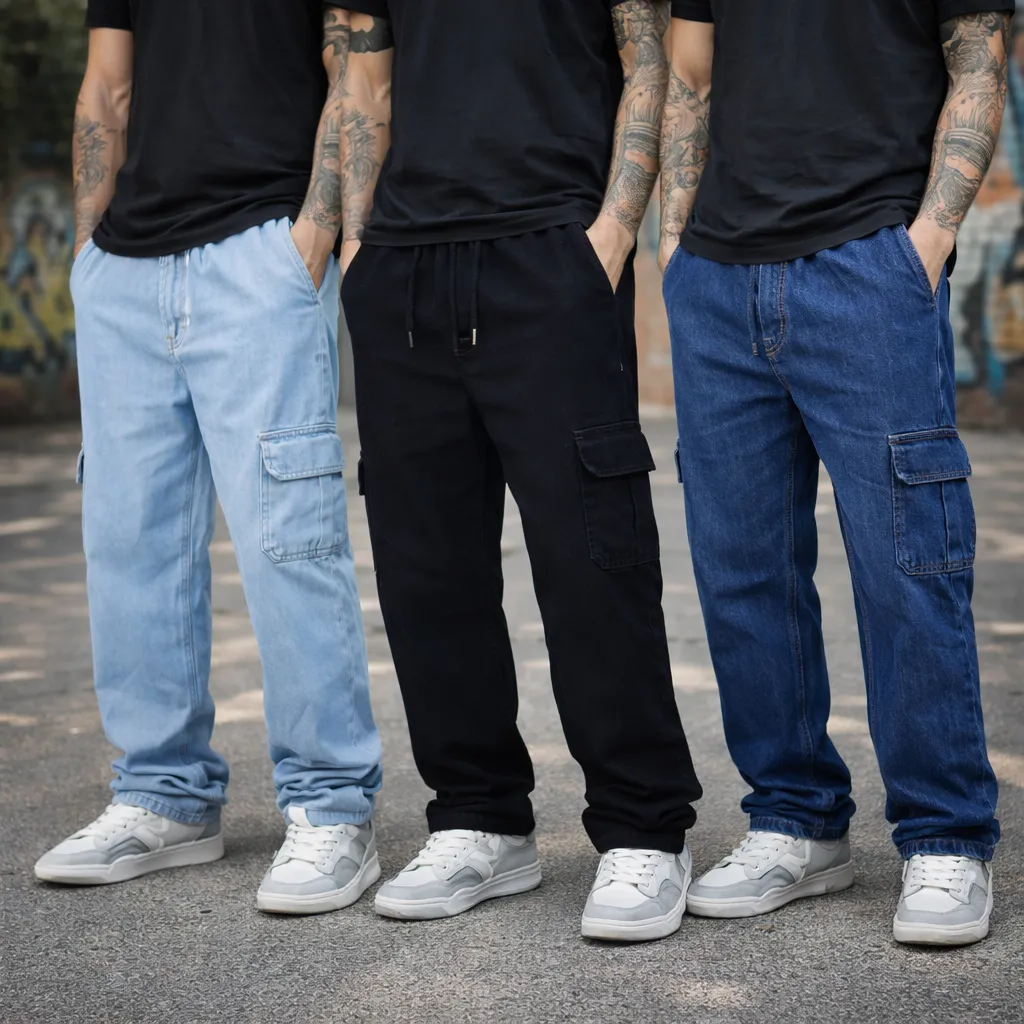 Kit 3 Calça Cargo Masculina 6 Bolso Skate Premium Streetwear