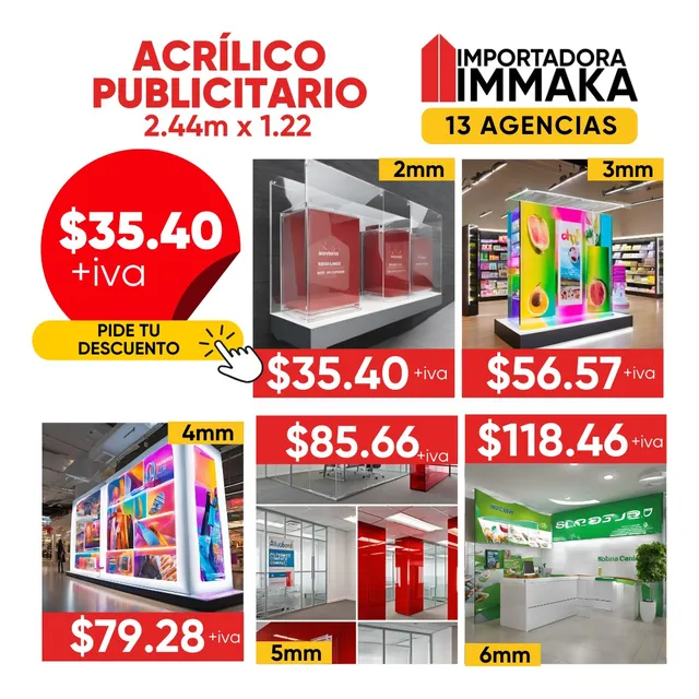 Acrílico Publicitario - Policarbonato - Sintra - Alucobond
