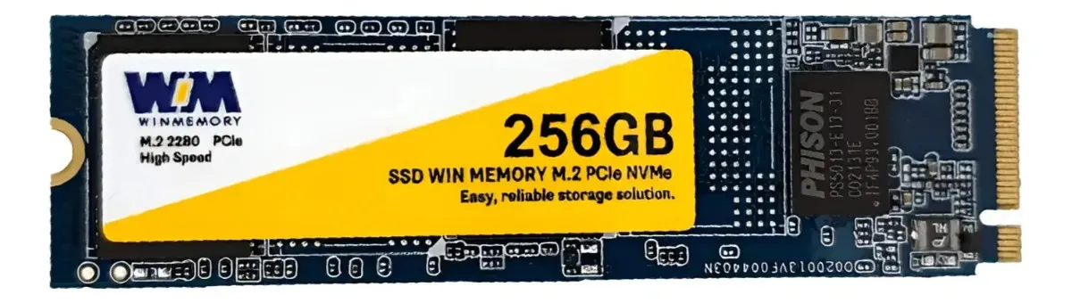 SSD M.2 256GB WinMemory PCIe 4.0 Gen3 NVMe Alta Velocidade