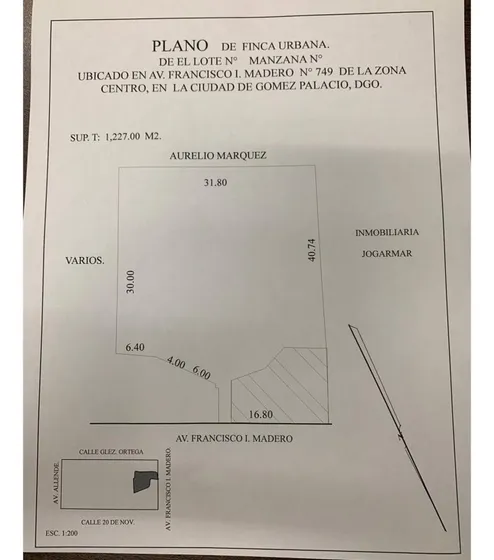 Terreno En Venta En Gomez Palacio Centro, Gómez Palacio, Durango