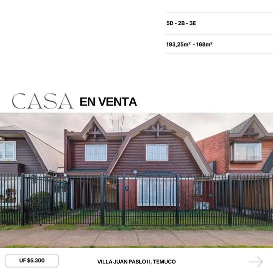 Casa En Venta Villa Juan Pablo Ii