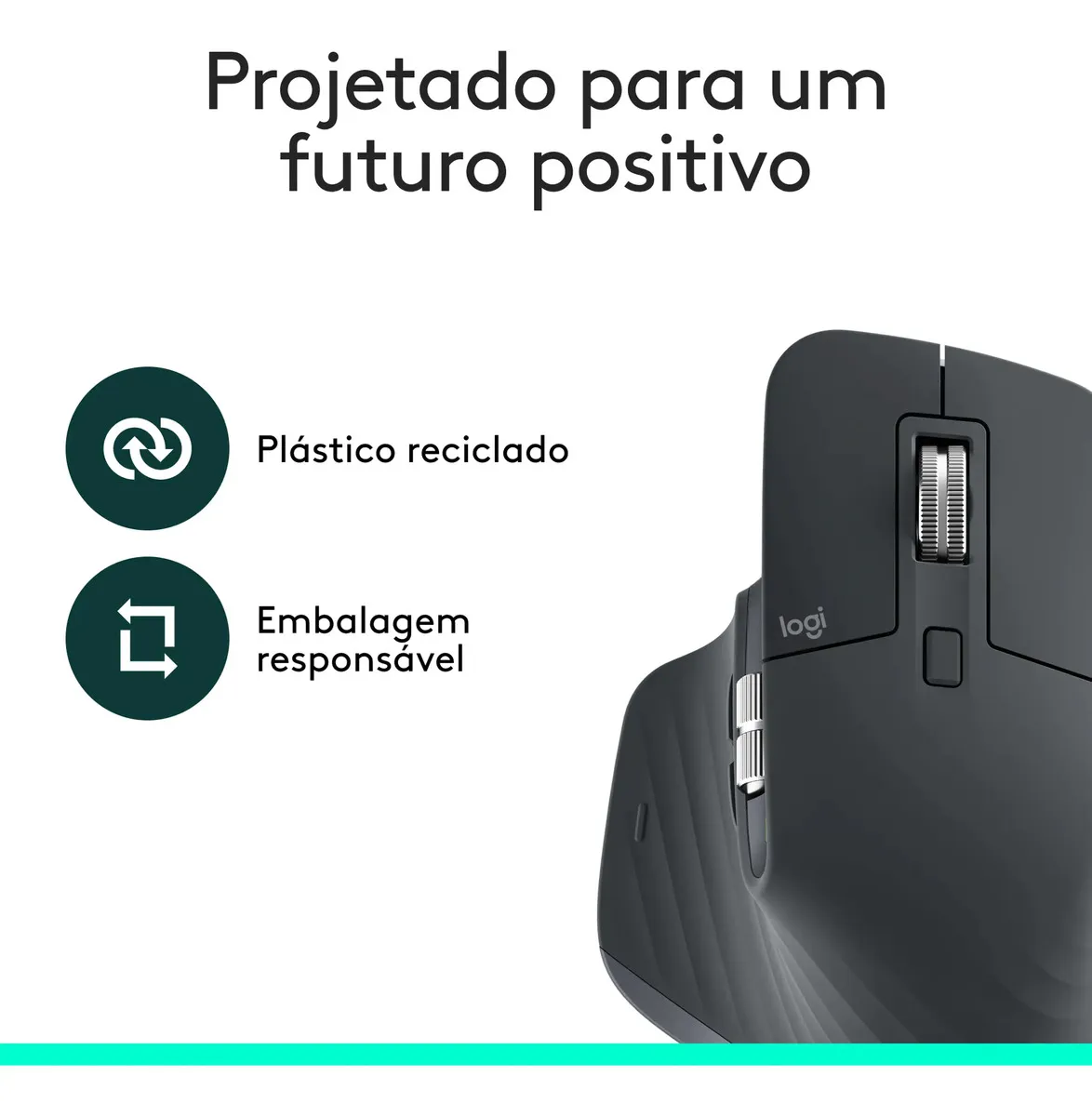 Mouse Sem Fio Logitech Mx Master 3s Bluetooth Edition - Grafite Preto